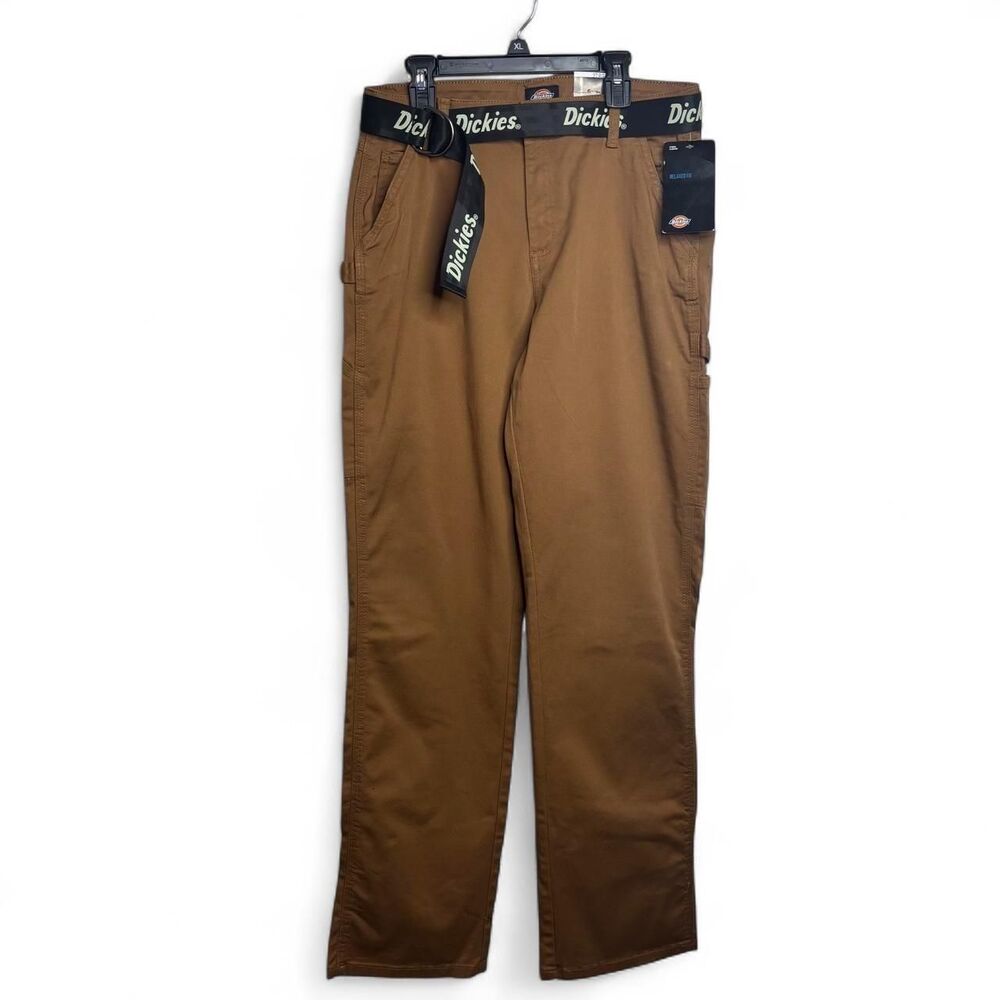 NWT Size 27 Womens Regular Dickies Relaxed Fit Brown Carpenter Pants